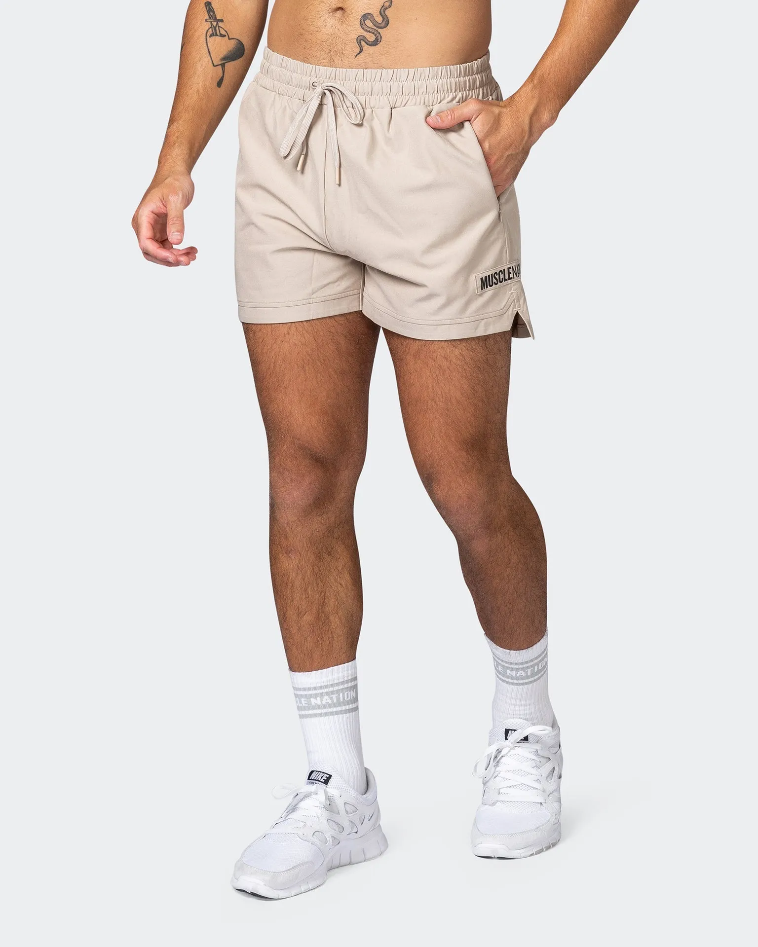 Elevate Active Shorts - Bone