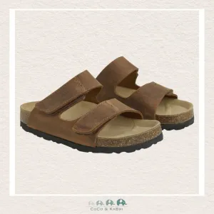 Enfant Nubuck Leather Sandal - Acorn Brown (B1-116)