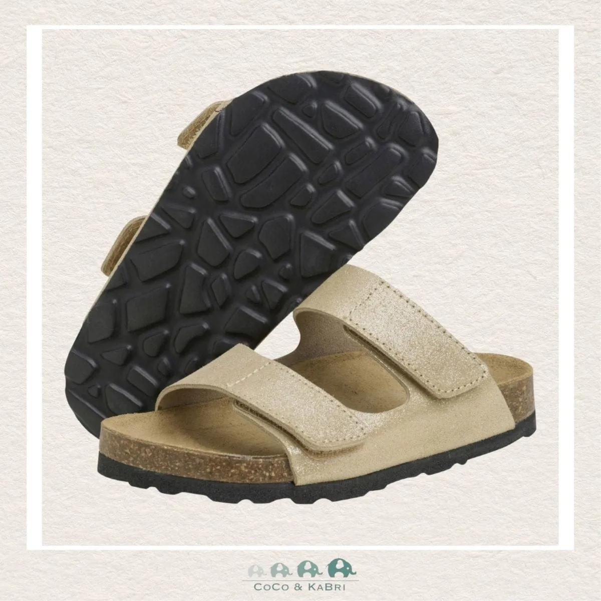 Enfant Nubuck Leather Sandal - Champagne Beige (B2-117)