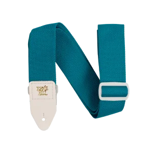 Ernie Ball Polypro Guitar Strap - Teal & White