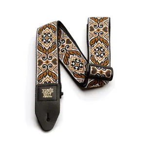Ernie Ball Tribal Jacquard Guitar Strap, Brown