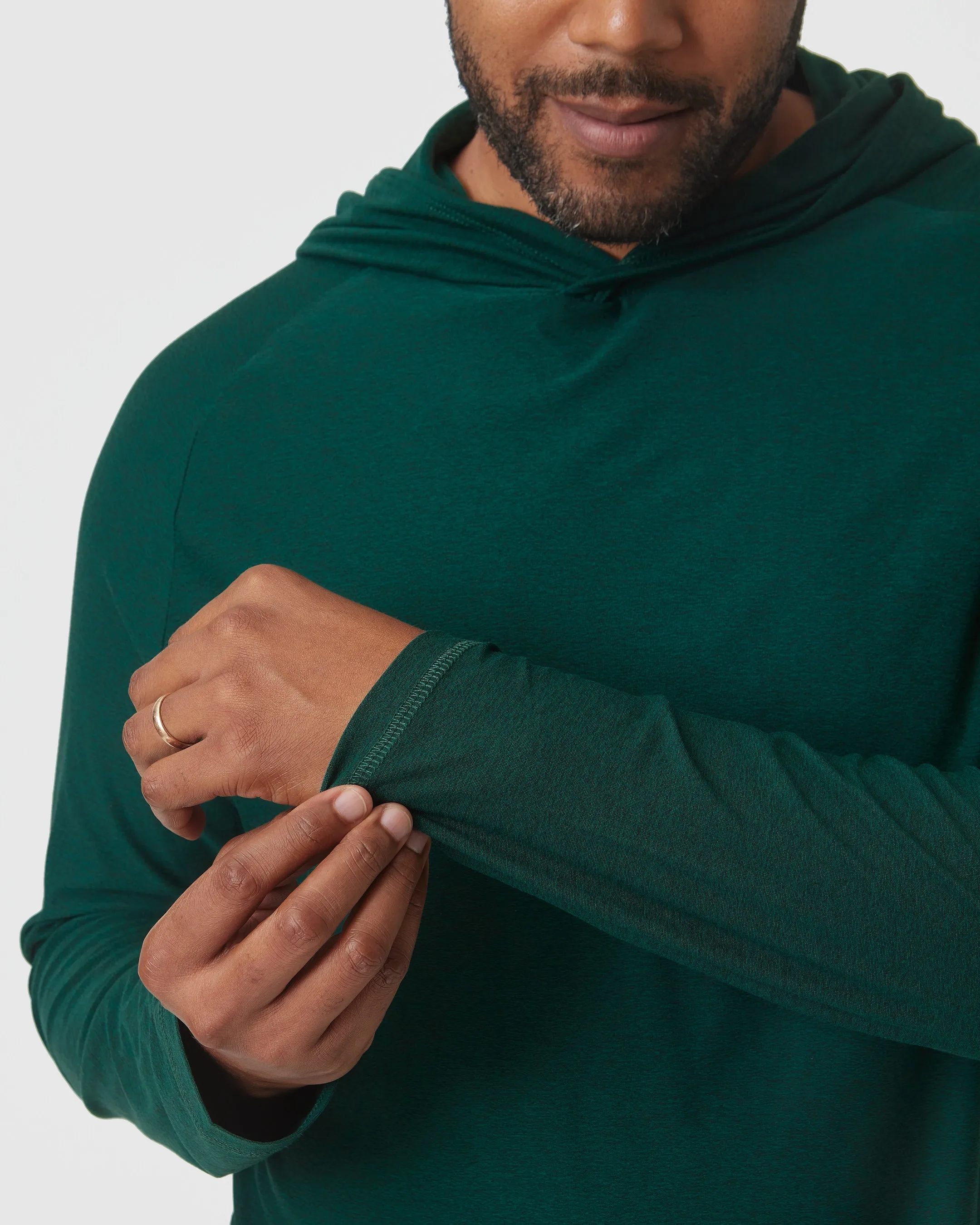 Evergreen Heather Active Hoodie