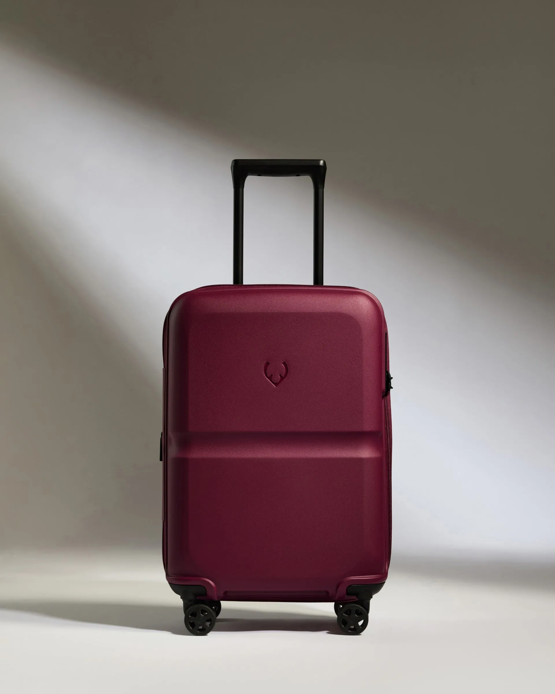 Expandable Carry-on Luggage in Heather Purple - Single Stripe