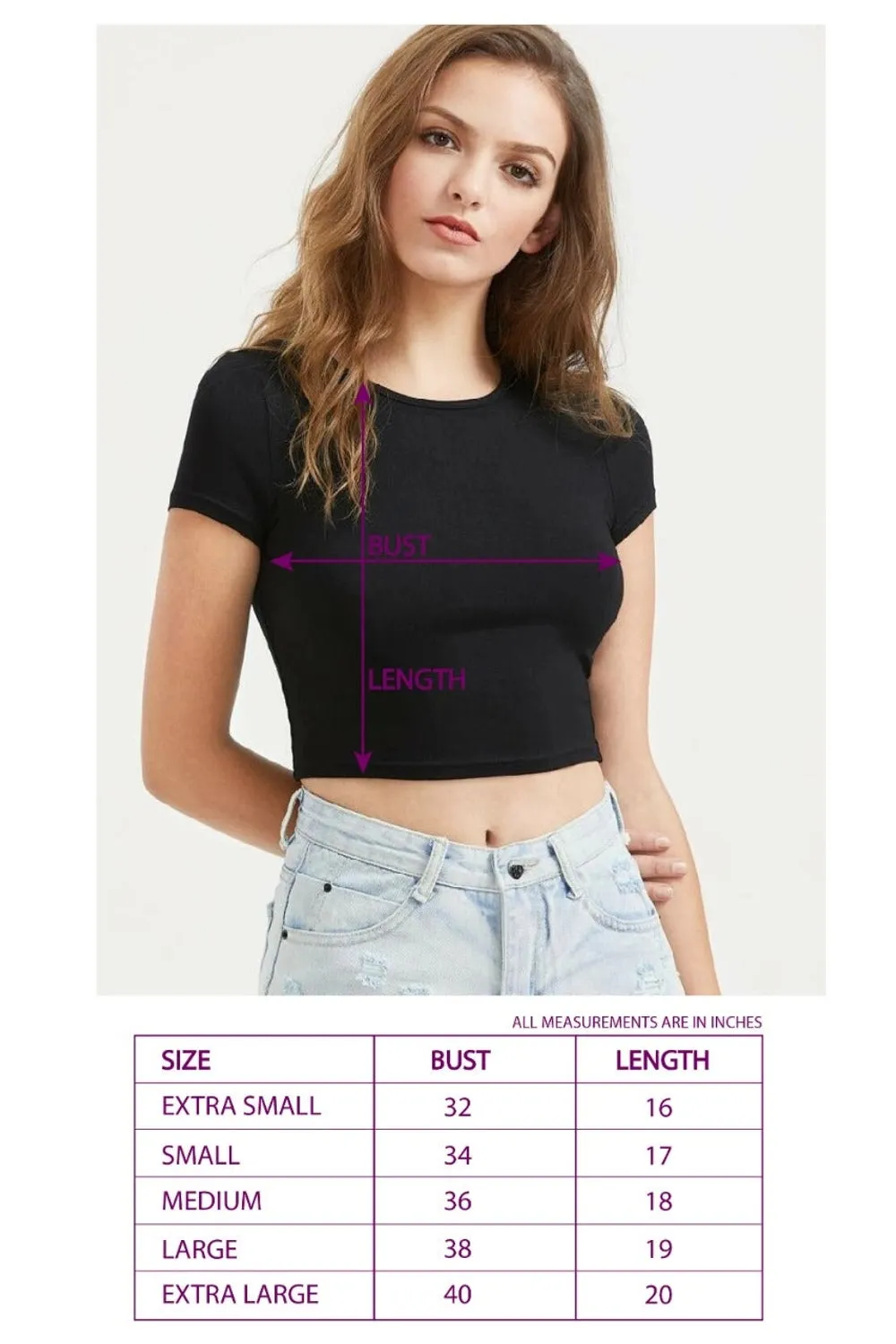 Form Fitting V Neck Crop Top Black