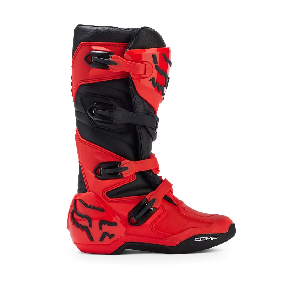FOX YOUTH COMP BOOTS [FLO RED]