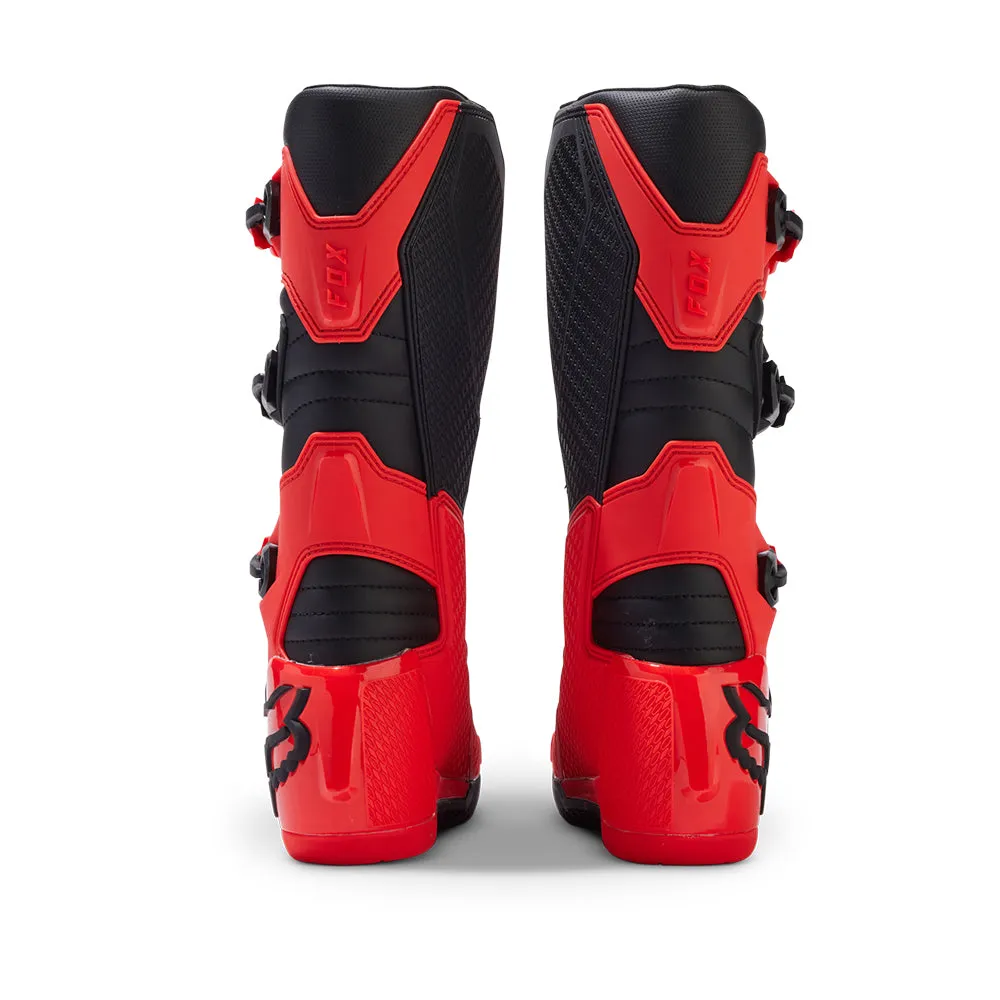 FOX YOUTH COMP BOOTS [FLO RED]