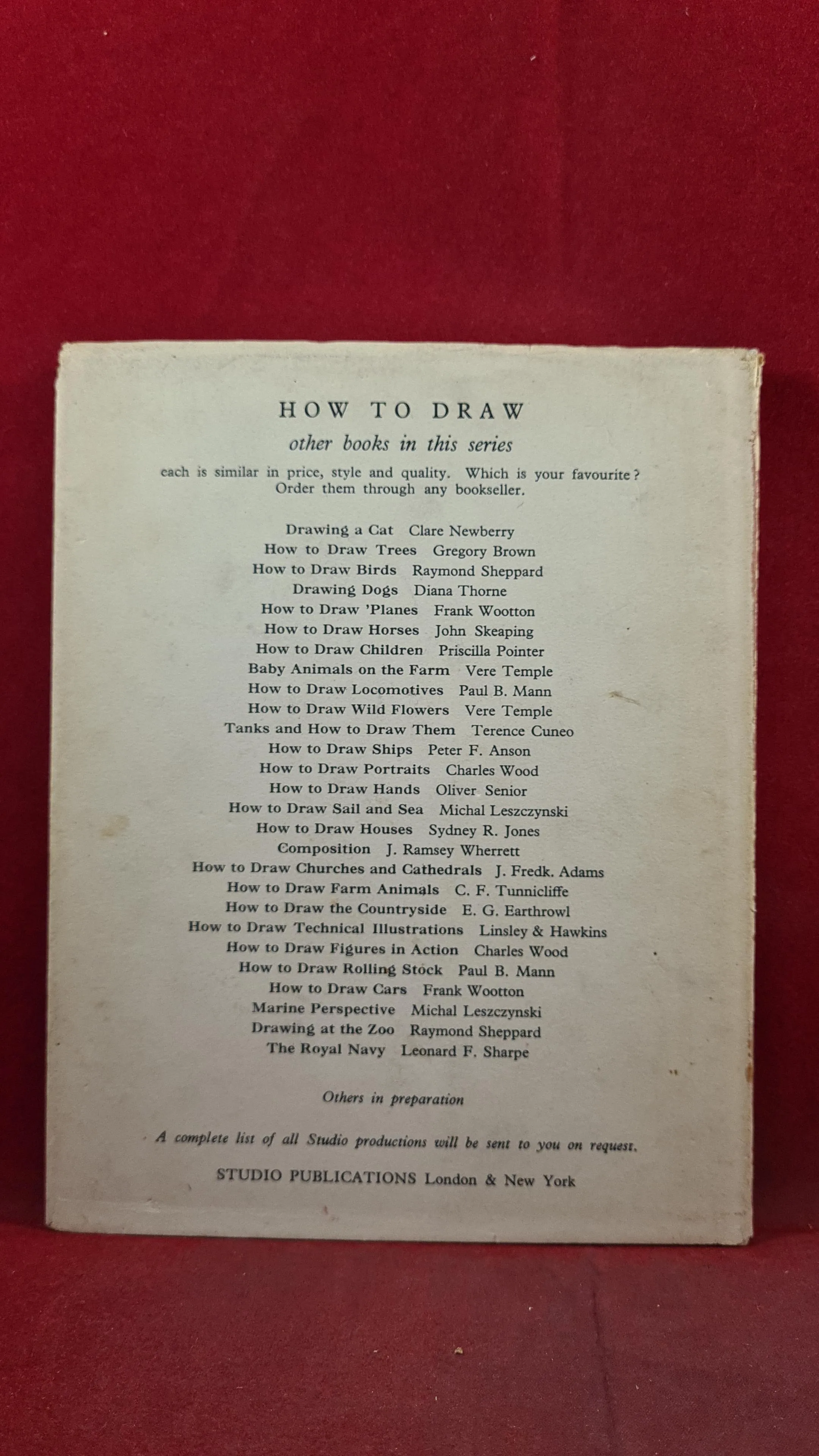 Francis Marshall - Sketching the Ballet, Studio Limited, 1953