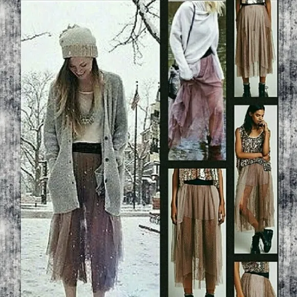 FREE PEOPLE Y2K *Blogger Favorite* Sugar Plum Fairy Tulle Layered Skirt