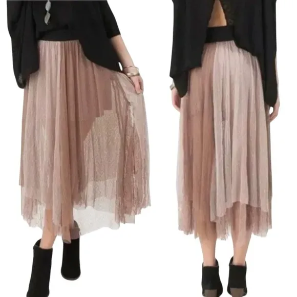 FREE PEOPLE Y2K *Blogger Favorite* Sugar Plum Fairy Tulle Layered Skirt