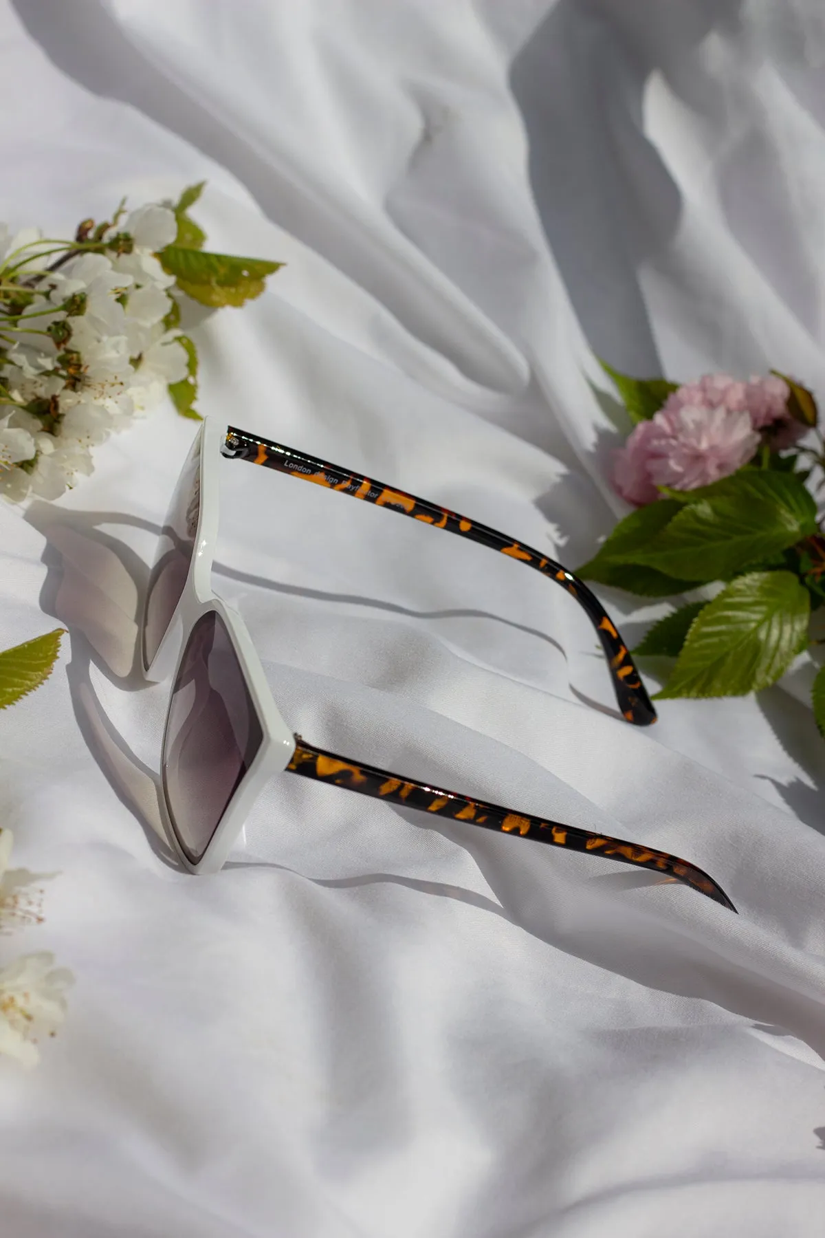 Full Lens Cat Eye Point Sunglasses