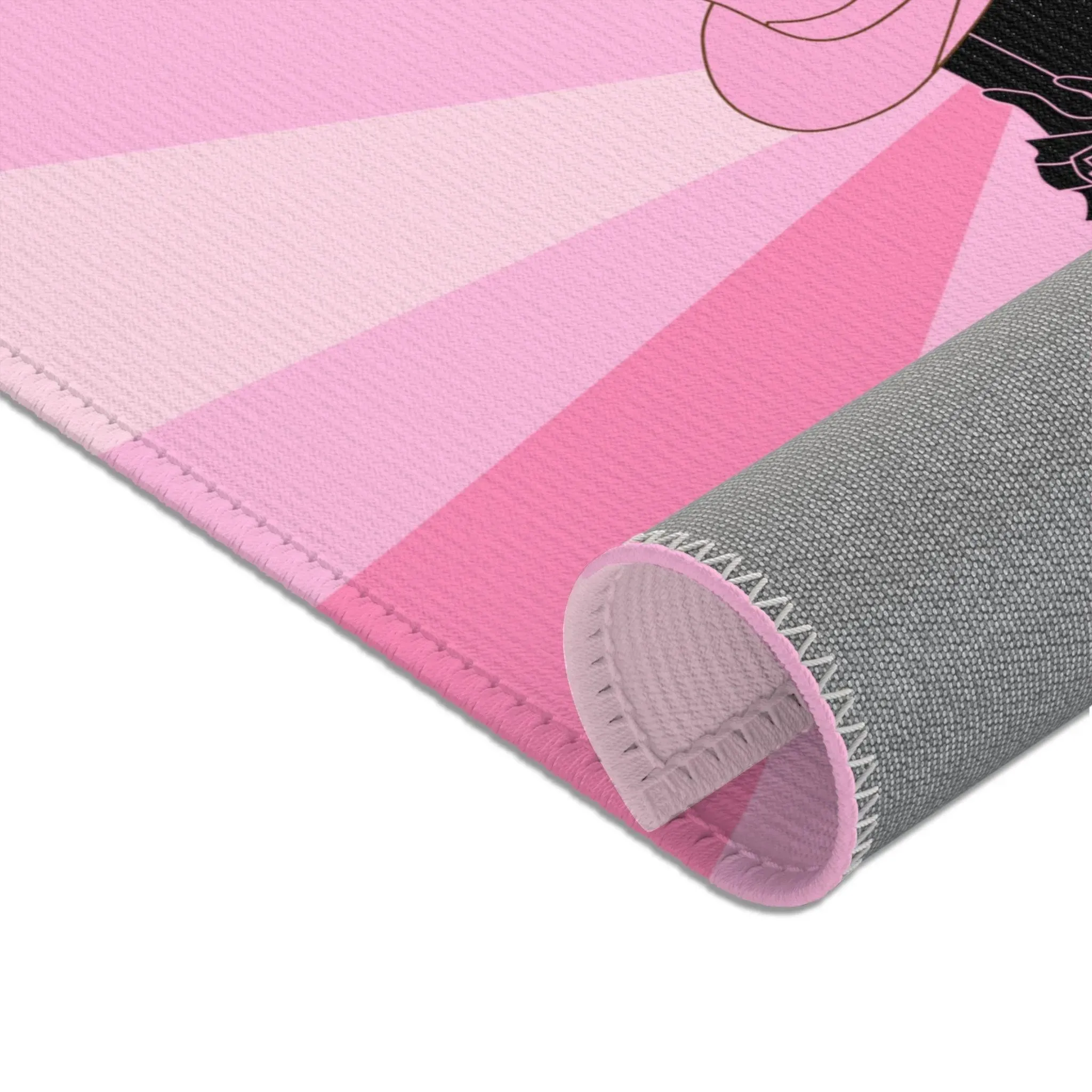 Funky Boots Pink Area Rug