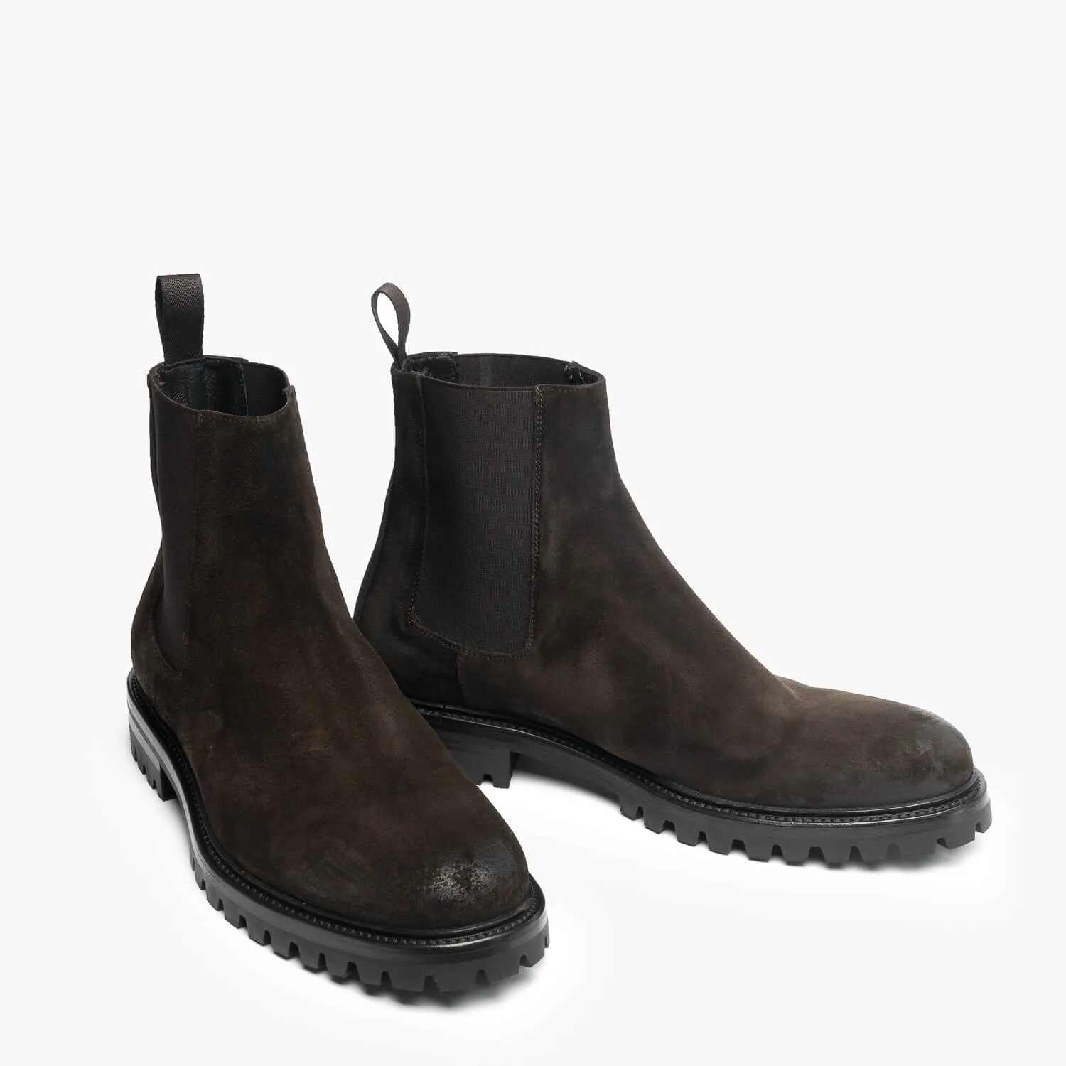 Gabriele | Men's Chelsea boots in oiled suede