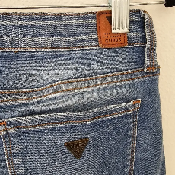 Guess Power Skinny Low Size 29 Blue Jeans Used Condition