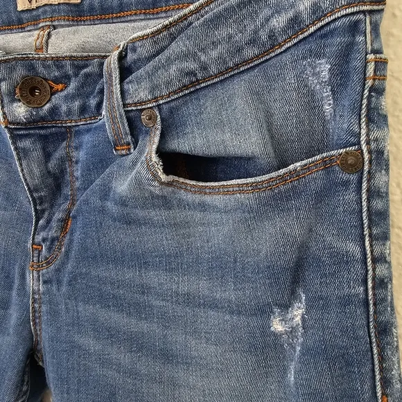Guess Power Skinny Low Size 29 Blue Jeans Used Condition