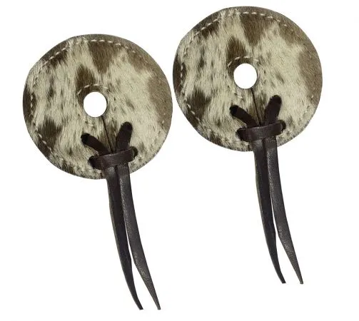 Hair on Cowhide Leather bit guards