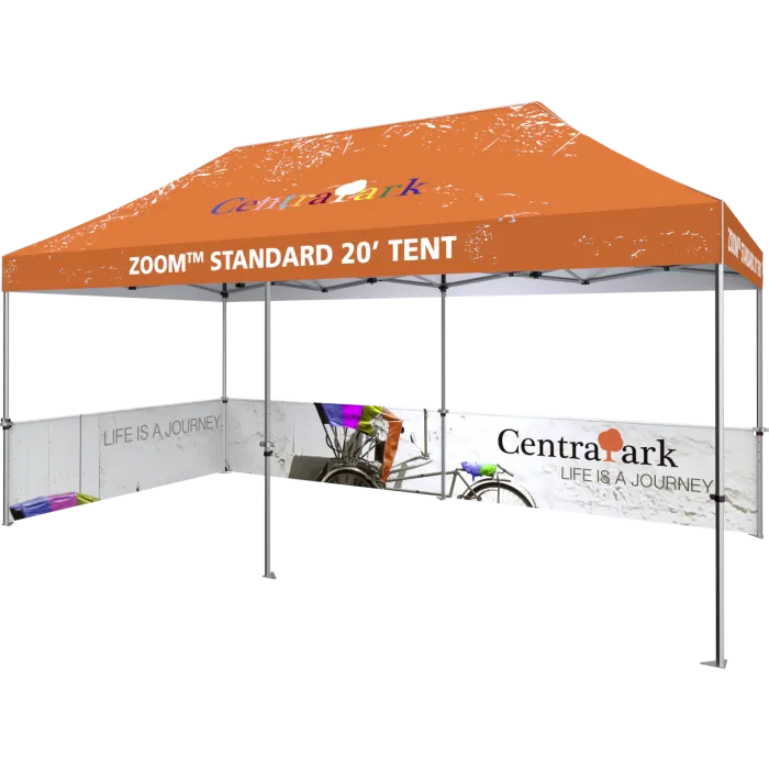 Half-wall Graphic kit for Zoom Standard 20' Popup