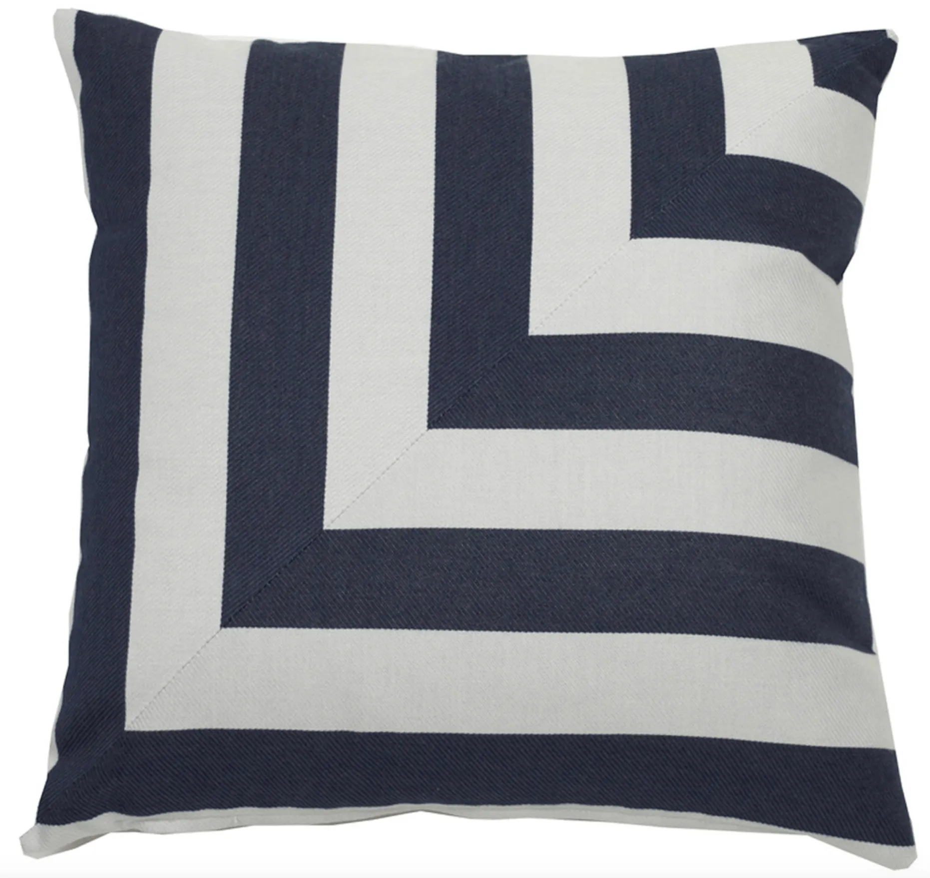 Halo Indigo L-Stripe - Outdoor Pillow