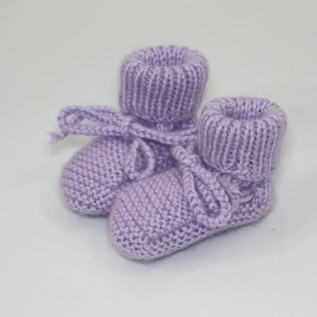 Hand Knitted Booties v2