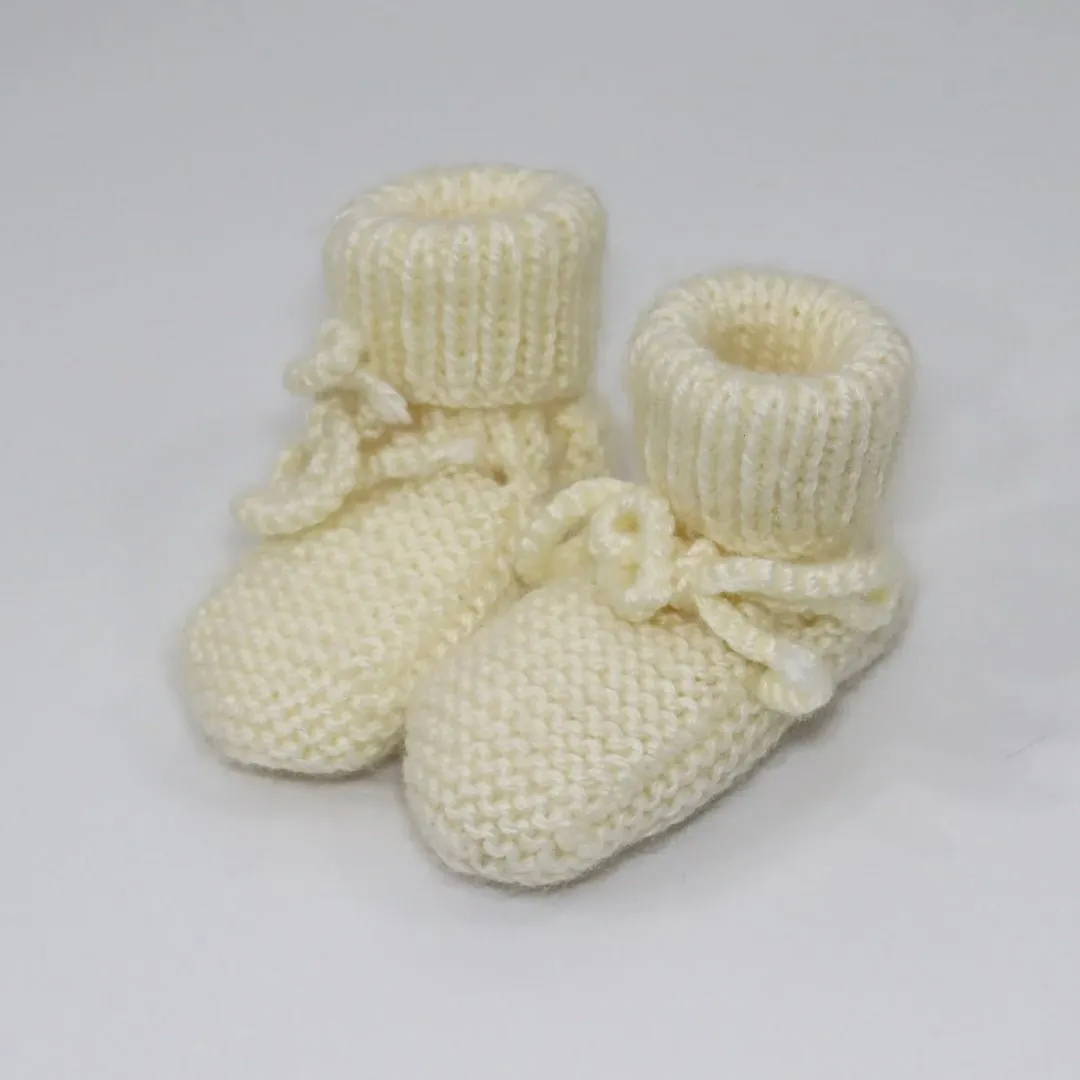 Hand Knitted Booties v2
