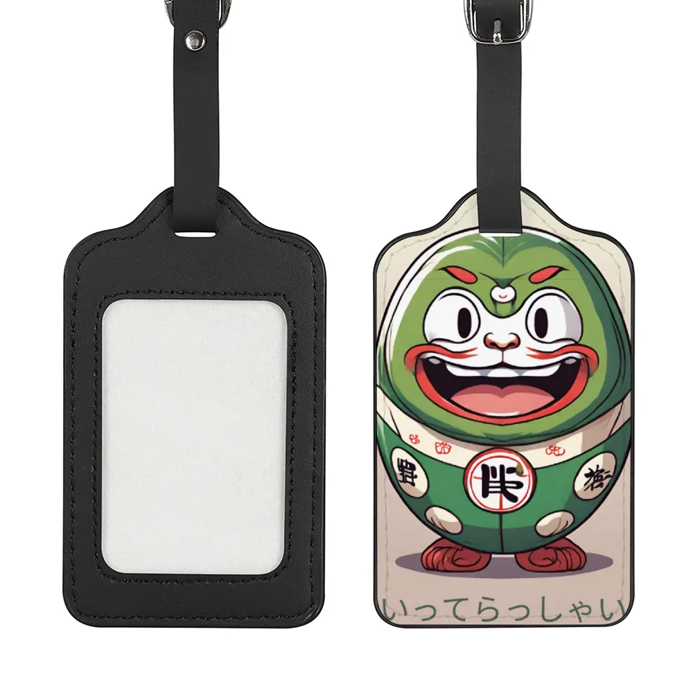 Happy Daruma Doll Luggage Tag