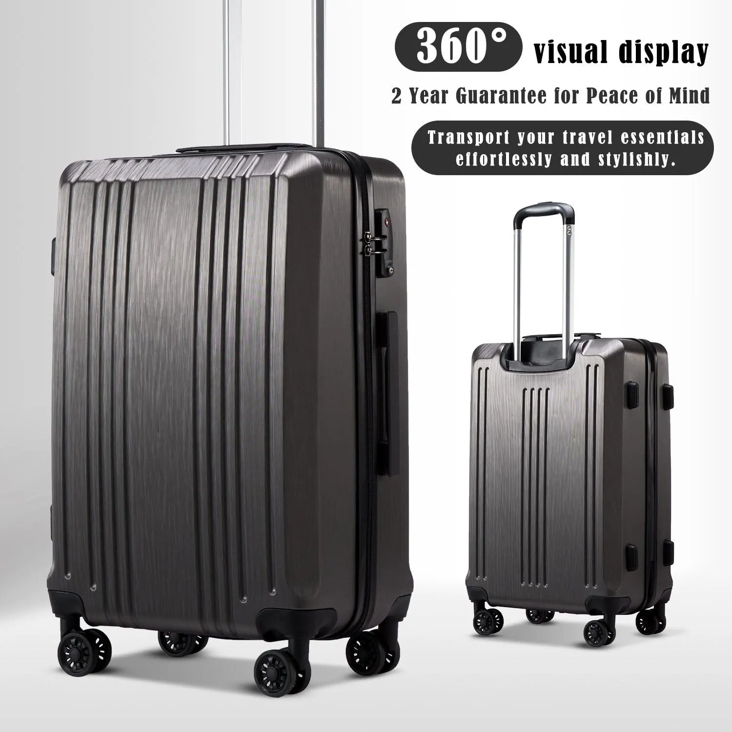 Hardshell Lightweight Carry on Luggage PC ABS with TSA Lock Spinner 20in 24in 28in