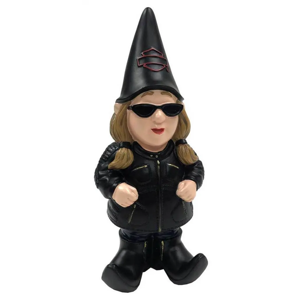 Harley-Davidson® Biker Chick Garden Gnome