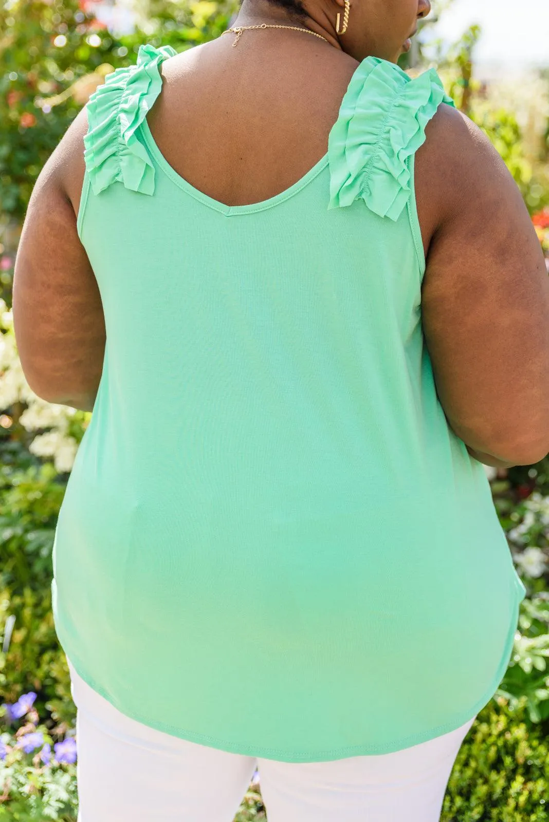Hazel Blues® | Cherry Girl Tank in Green