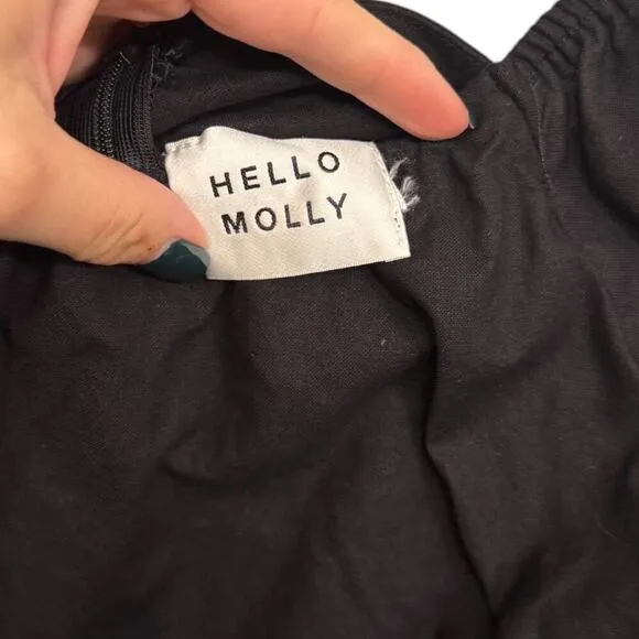 Hello Molly EMERALD EYES DRESS BLACK Size Small
