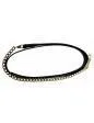 Henri de Rivel Pro Collection Leather Lead With 24" Solid Brass Chain