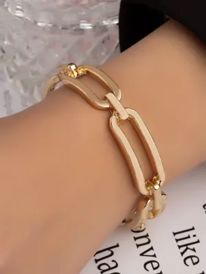 Hollow Out Cuff Bangle - Gold