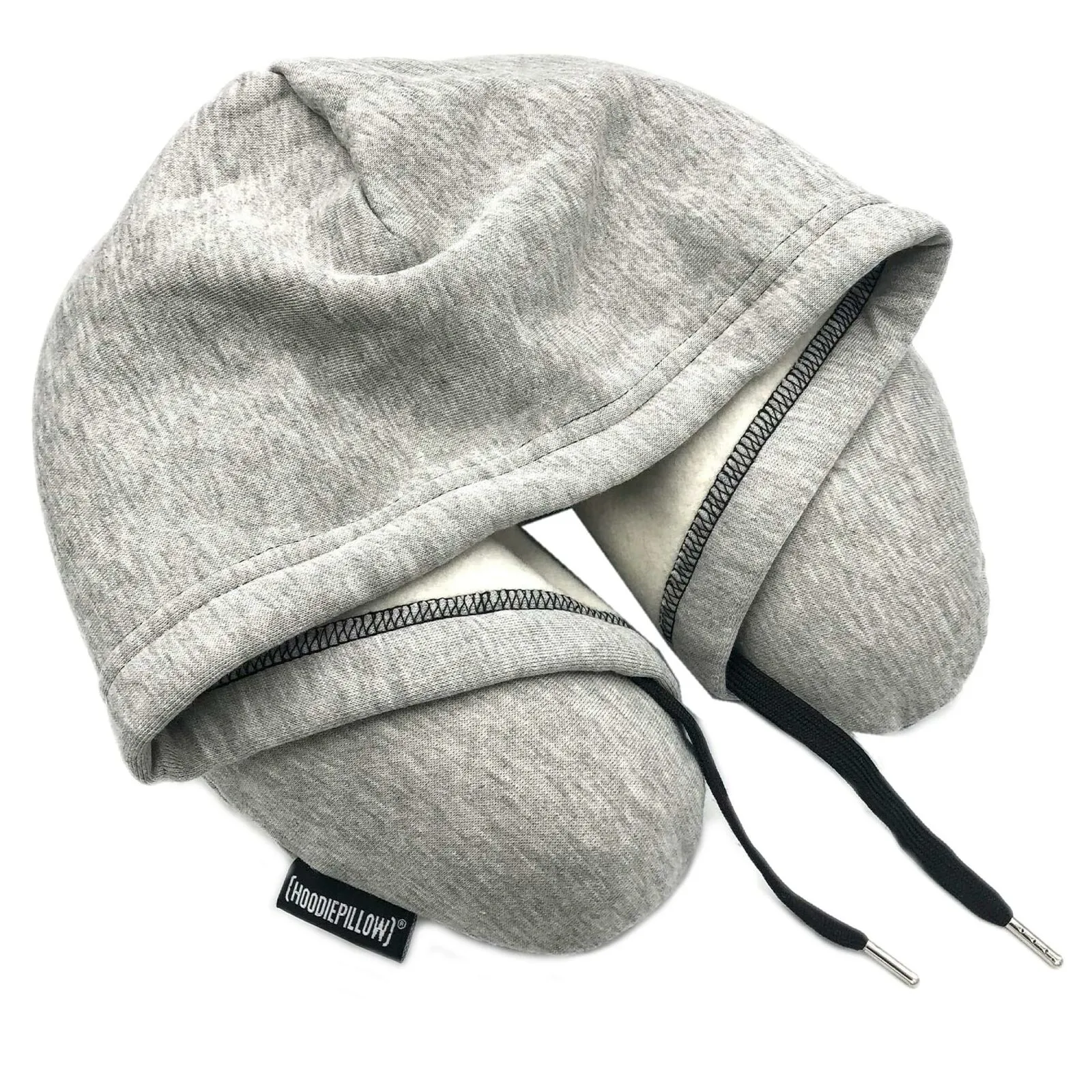 HoodiePillow Inflatable Travel Hoodie Neck Pillow