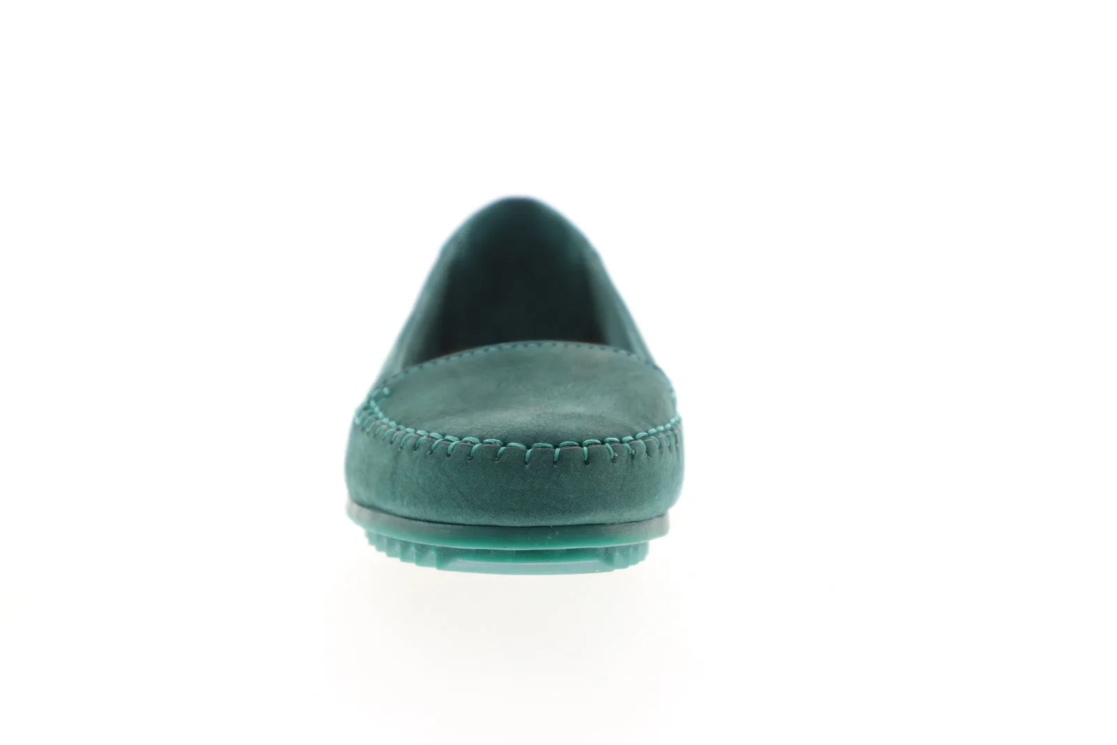 Hush Puppies Thora Create HW05238 Womens Green Suede Slip On Ballet Flats Shoes