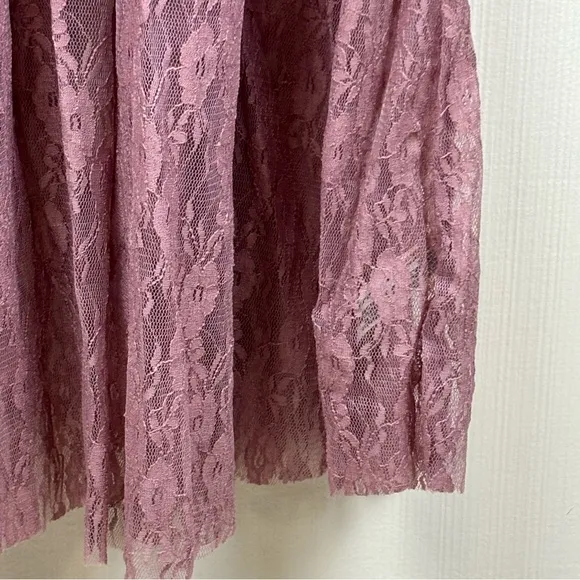 Intimately‎ Free People Dress Womens XS Purple Lace Slip Maxi Sheer NWT