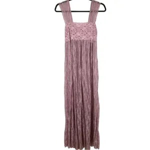 Intimately‎ Free People Dress Womens XS Purple Lace Slip Maxi Sheer NWT