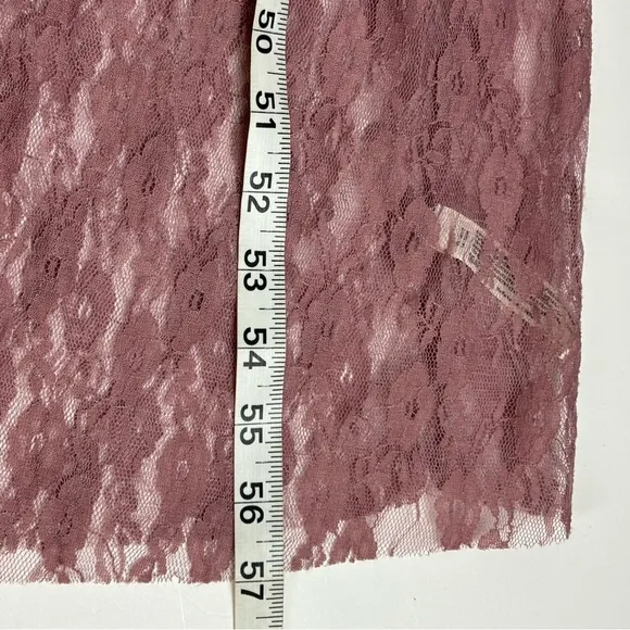Intimately‎ Free People Dress Womens XS Purple Lace Slip Maxi Sheer NWT
