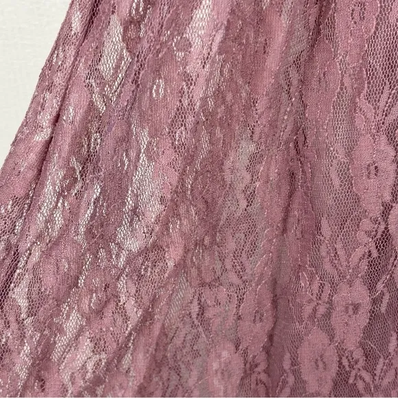 Intimately‎ Free People Dress Womens XS Purple Lace Slip Maxi Sheer NWT