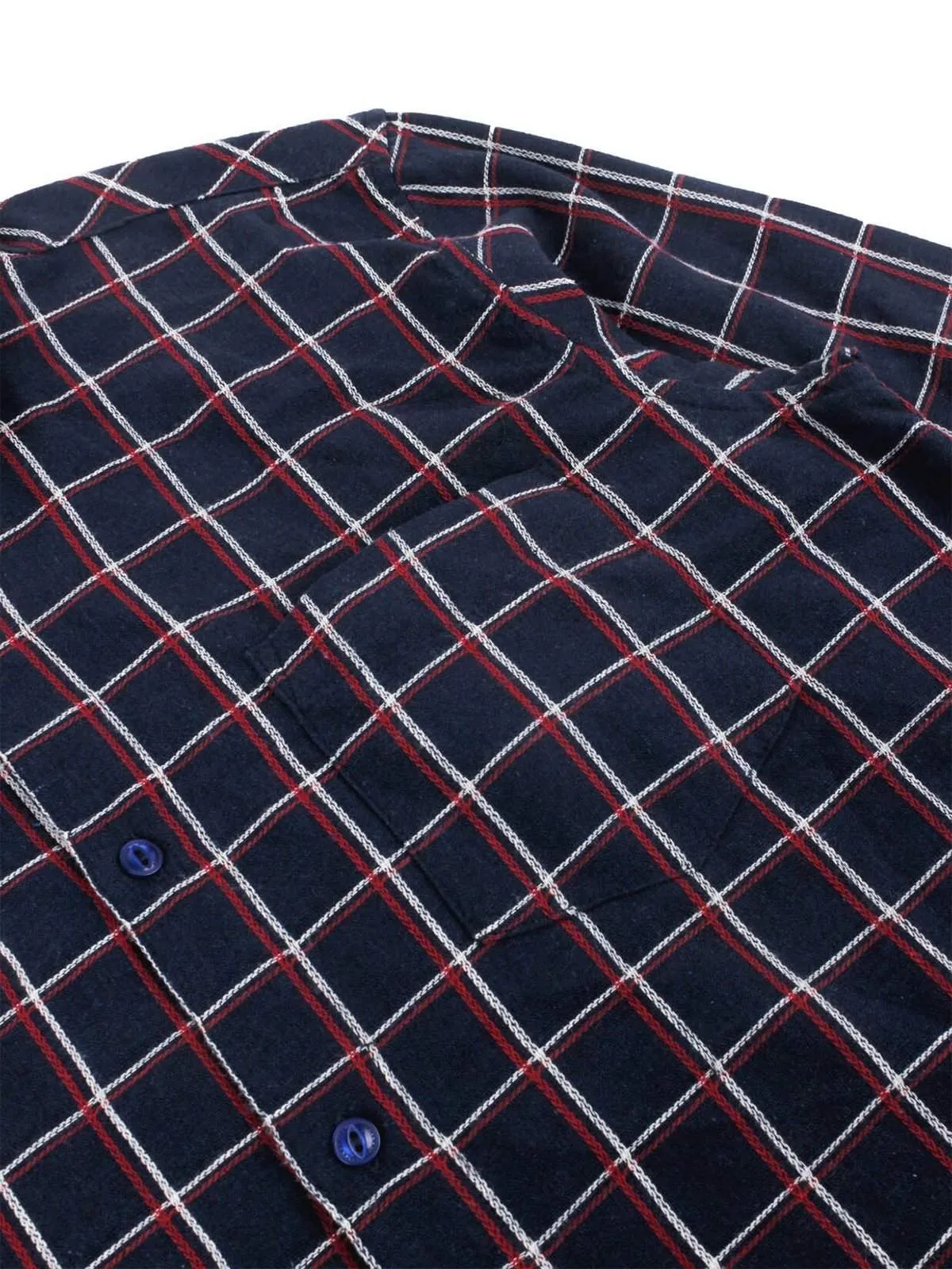 Jackhammer Hillbilly Plaid Shirt Navy