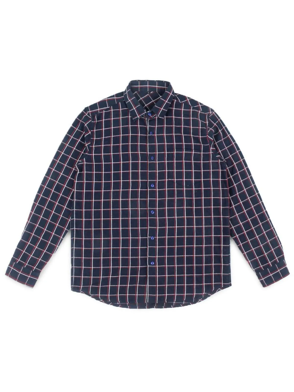 Jackhammer Hillbilly Plaid Shirt Navy