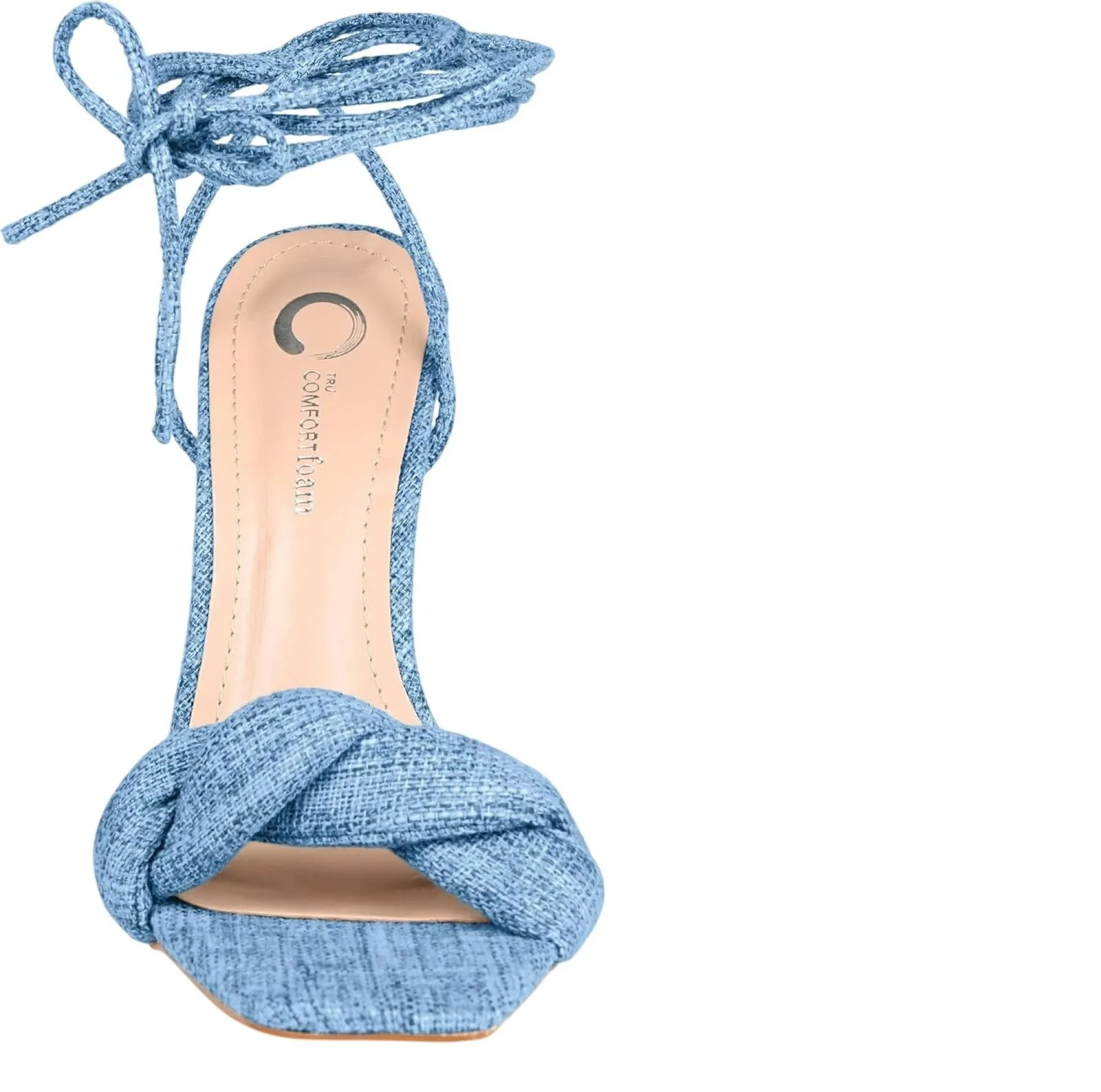Journee Collection Womens Edelie Tru Comfort Foam High Stiletto Sandals Blue 8M