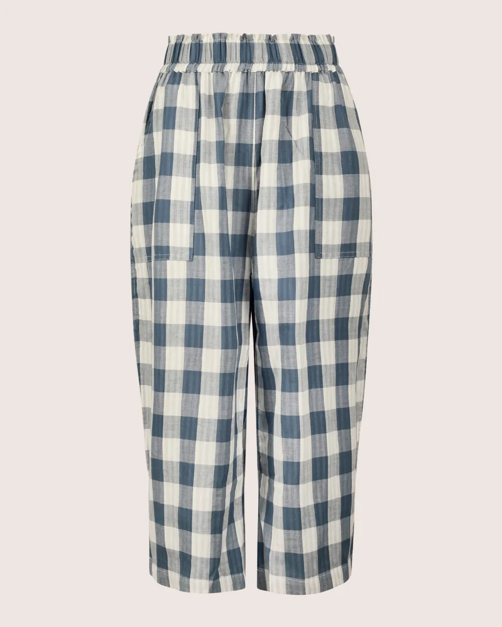 Judy Reversible Blue Check Trousers
