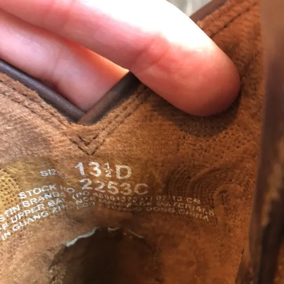 Justin boots youth brown leather