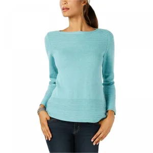 Karen Scott Women's Cotton Pullover Ottoman Sweater