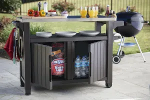 KETER UNITY XL ENTERTAINMENT OUTDOOR KITCHEN CART