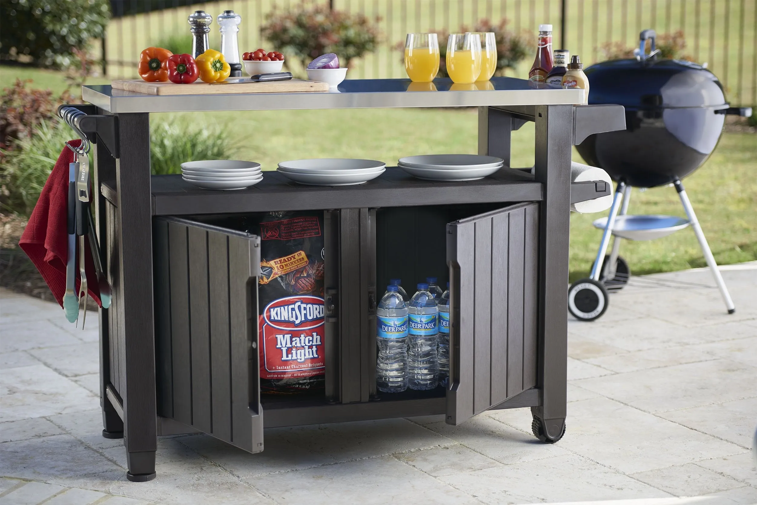 KETER UNITY XL ENTERTAINMENT OUTDOOR KITCHEN CART