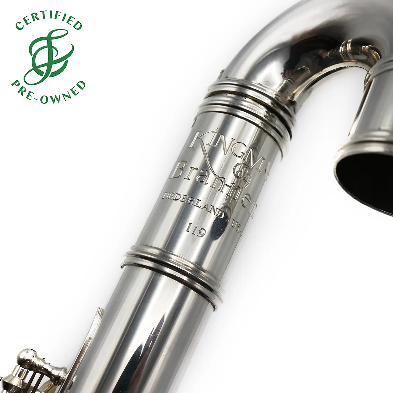 Kingma Alto Flute #119 - Solid silver tubing, curved headjoint