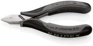 KNIPEX Electronics Diagonal Cutter Pliers Pointed Flat Head Small Bevel 115mm Multi Component Grips 77 52 115 ESD
