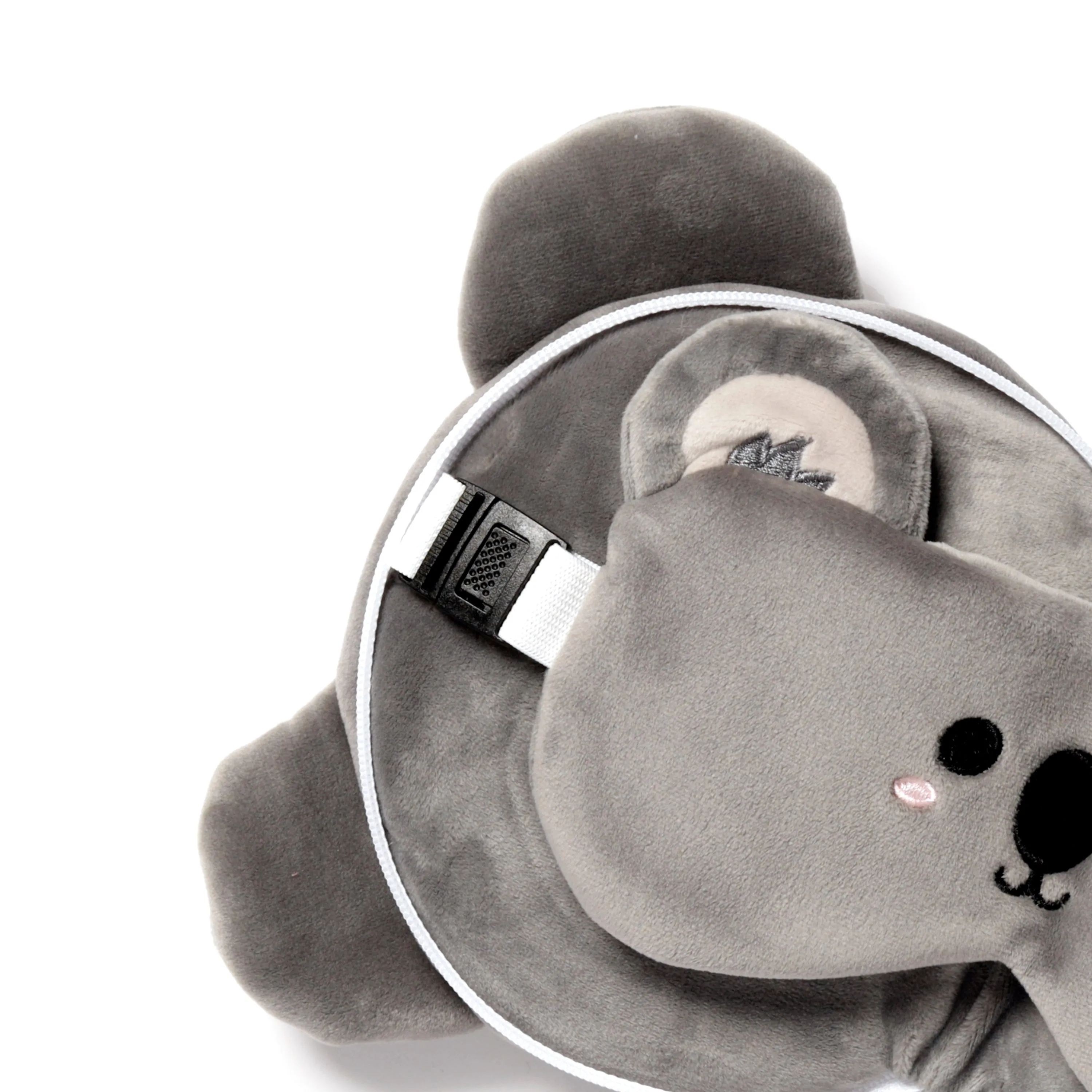 Koala Relaxeazzz Plush Round Travel Pillow & Eye Mask Set