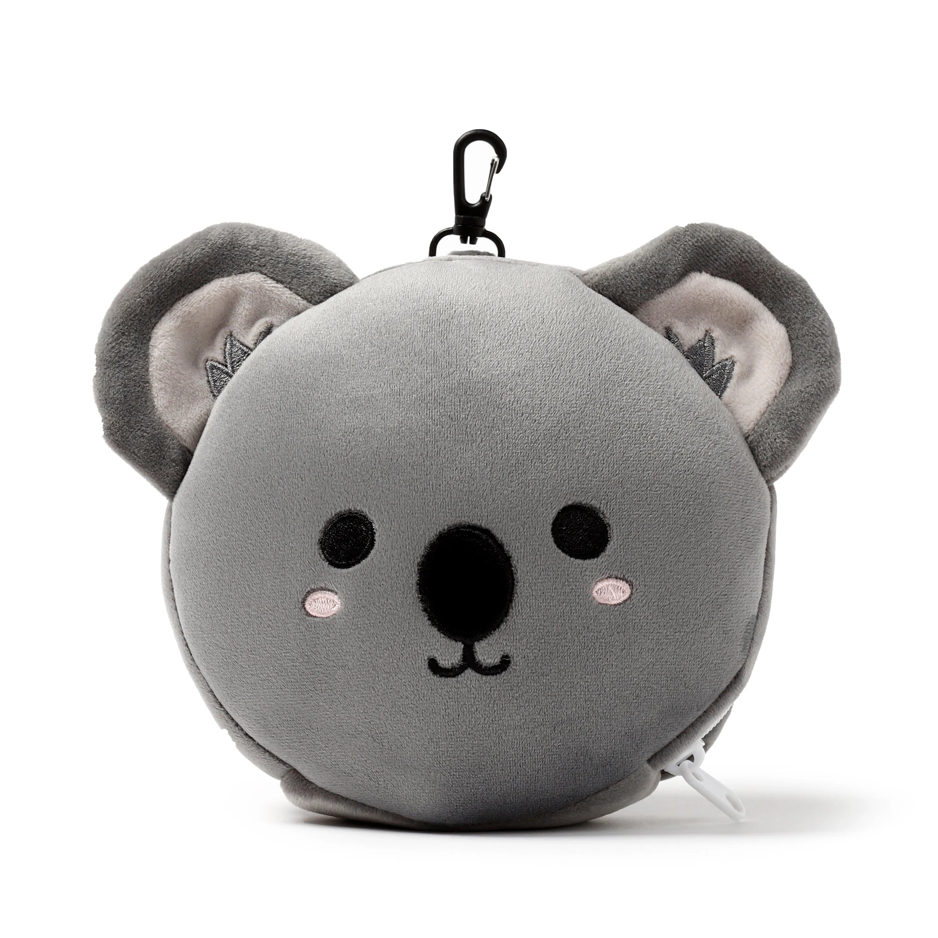 Koala Relaxeazzz Plush Round Travel Pillow & Eye Mask Set