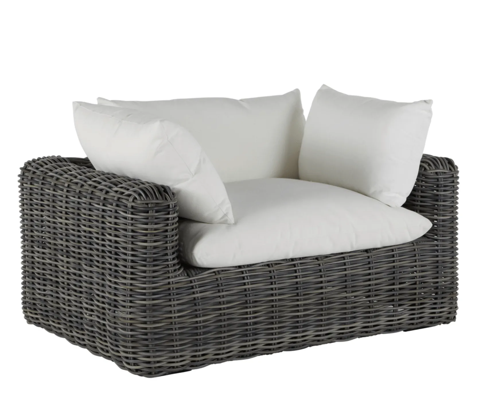 Kona Outdoor Wicker Chair - Slate Gray