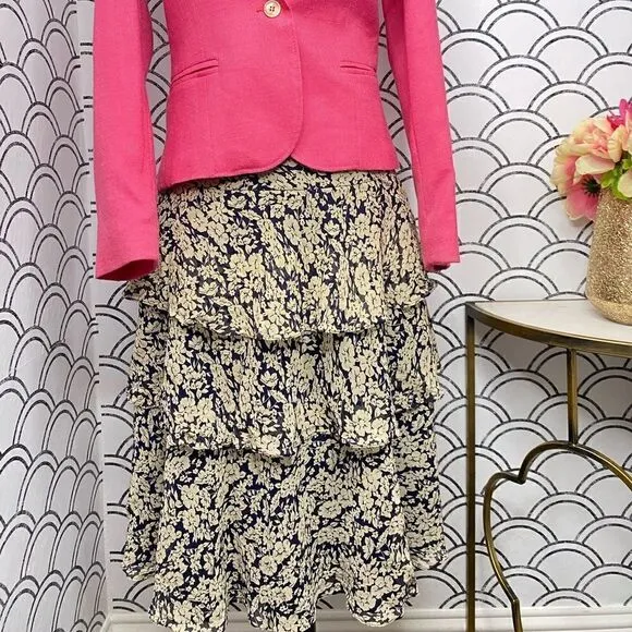 Lauren Ralph Lauren Modern Maasai Ruffle Midi Skirt